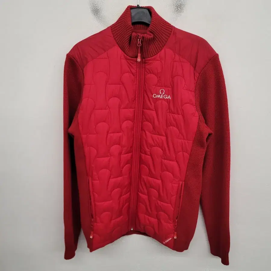 [105/XL] OMEGA 오메가 퀼팅 니트 점퍼