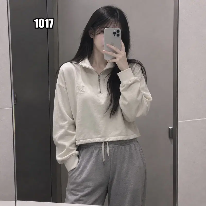 M 마리떼프랑소와저버 빈티지 아이보리컬러 하프집업