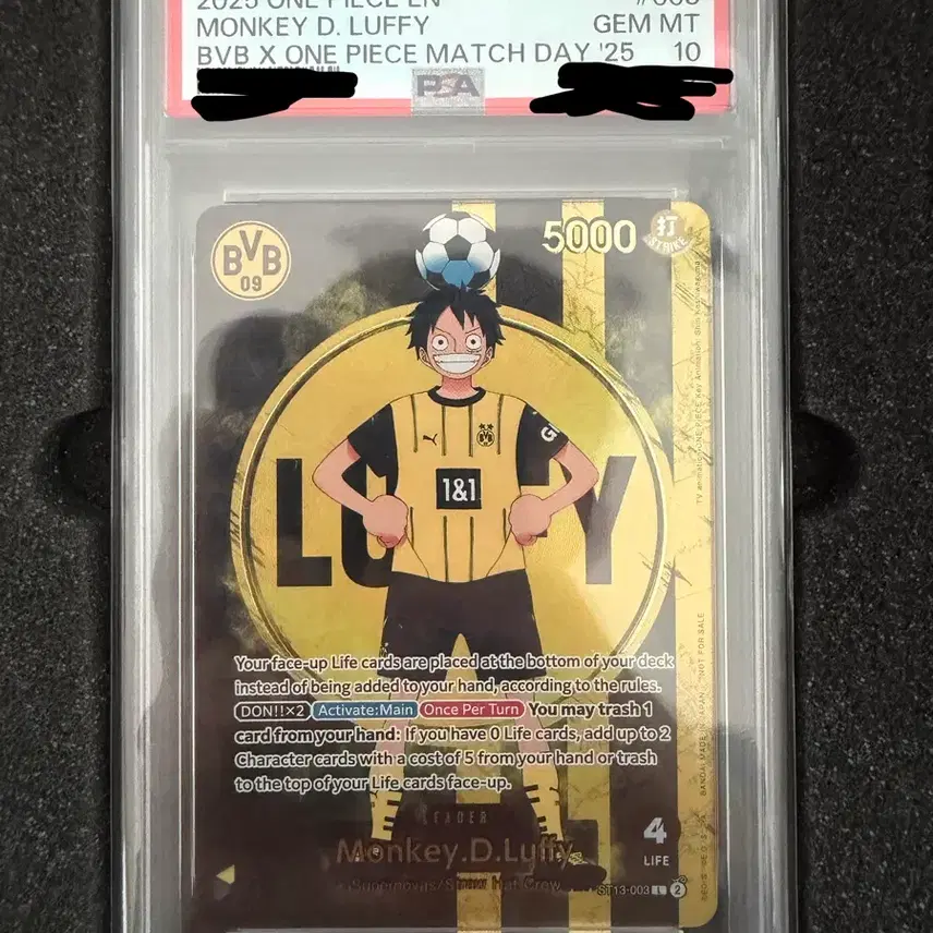 원피스 카드 루피 BVB X ONE PIECE MATCH DAY '25
