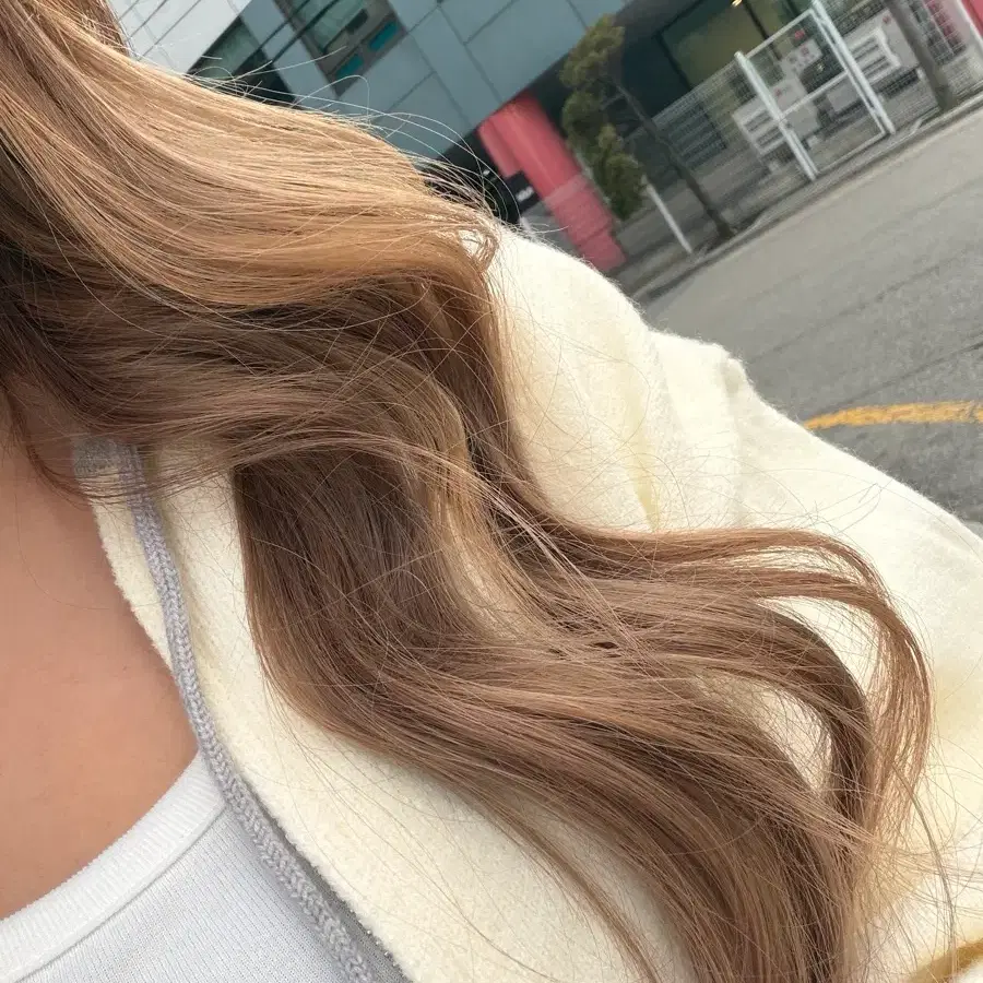 붙임머리 20인치 (밀크브라운)
