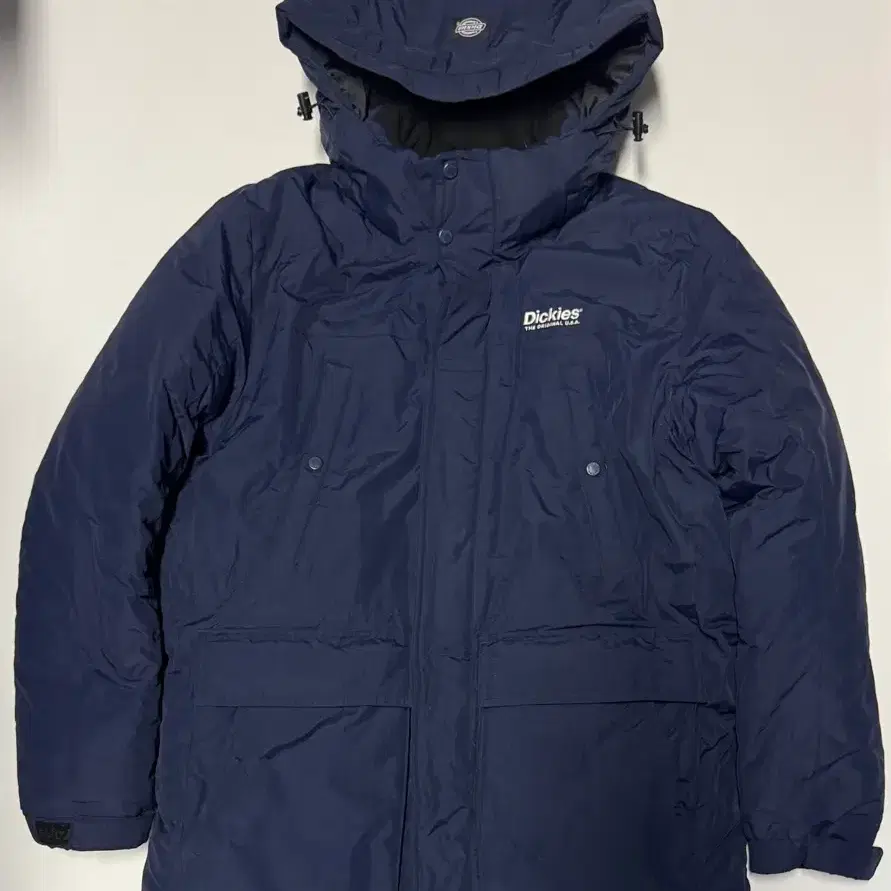 정품!! 디키즈 Dickies 올드스쿨 다운 후드 패딩 점퍼 L 네이비