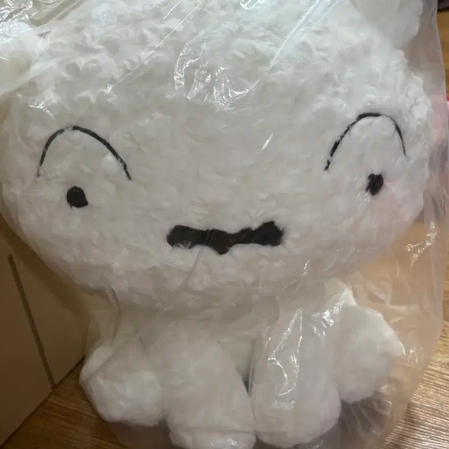 짱구는못말려 중국 쿠지 흰둥이 인형