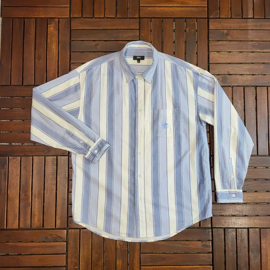 스투시 (Stussy) 와이드 스트라이프 셔츠 (L)