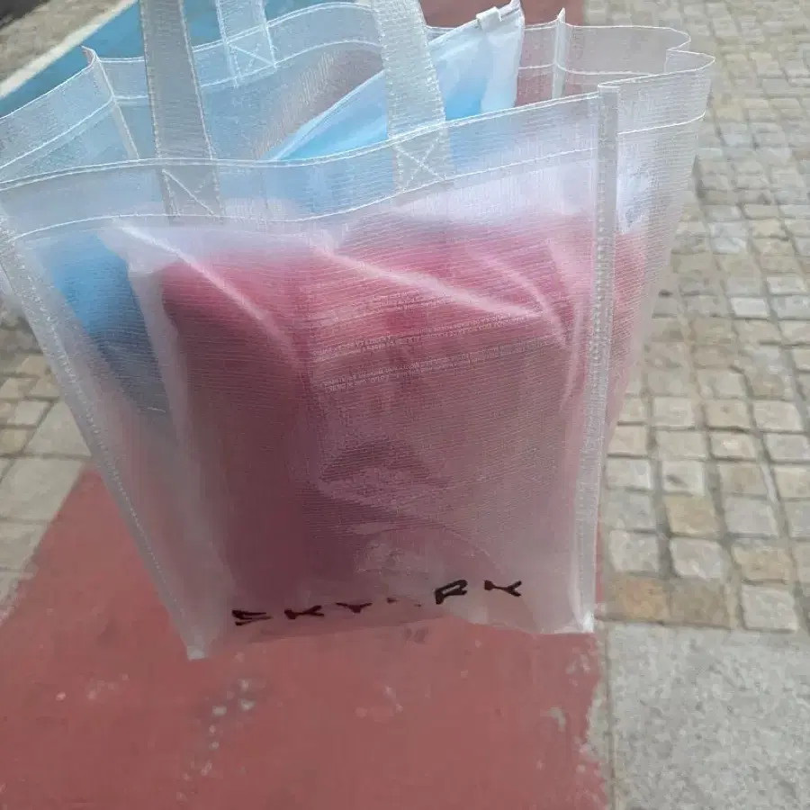 스카이라크 투명 쇼핑백(S)
