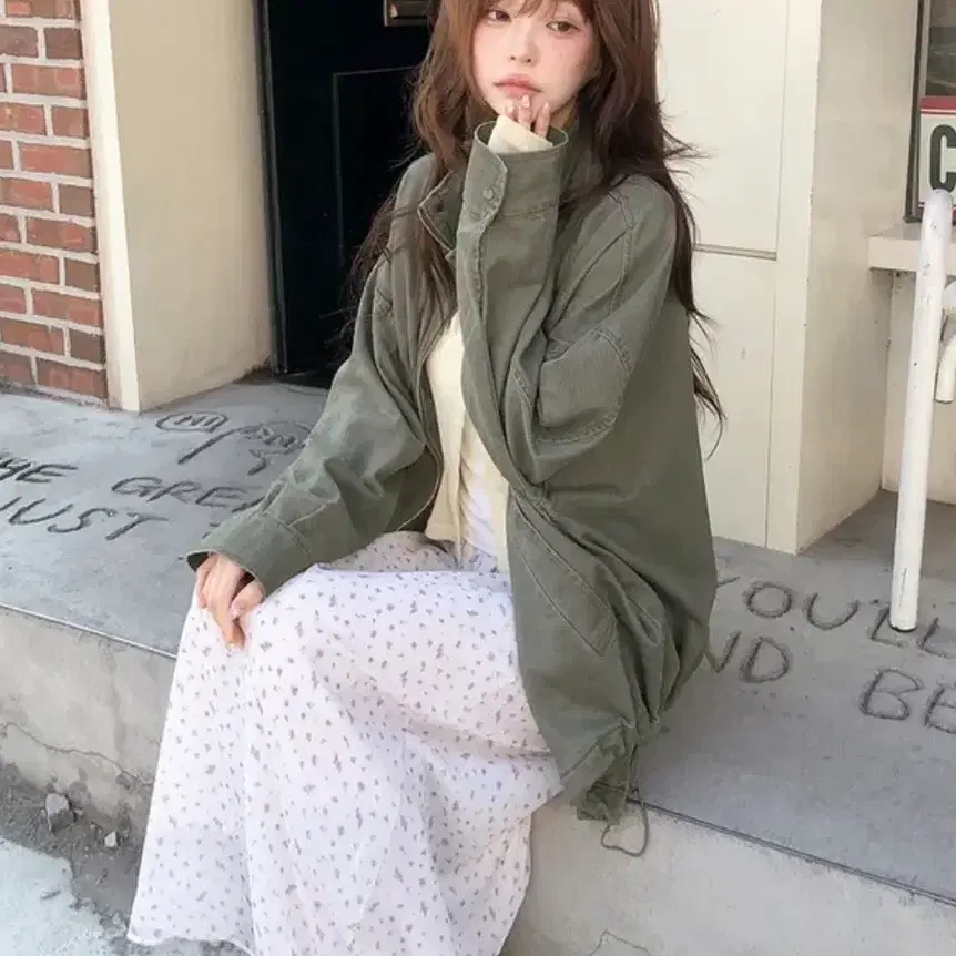 쇼퍼랜드 빈티지 플라워 롱스커트