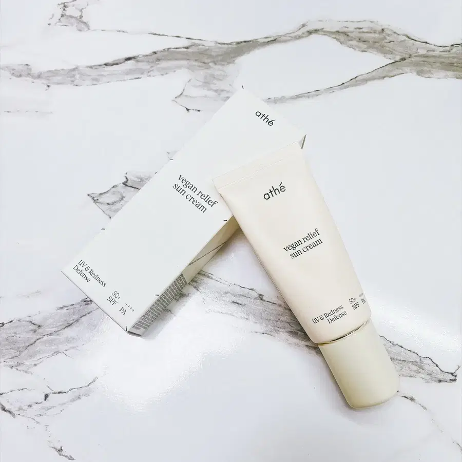 [새상품] 아떼 비건 릴리프 무기자차 선크림 50ml SPF50+ PA++++