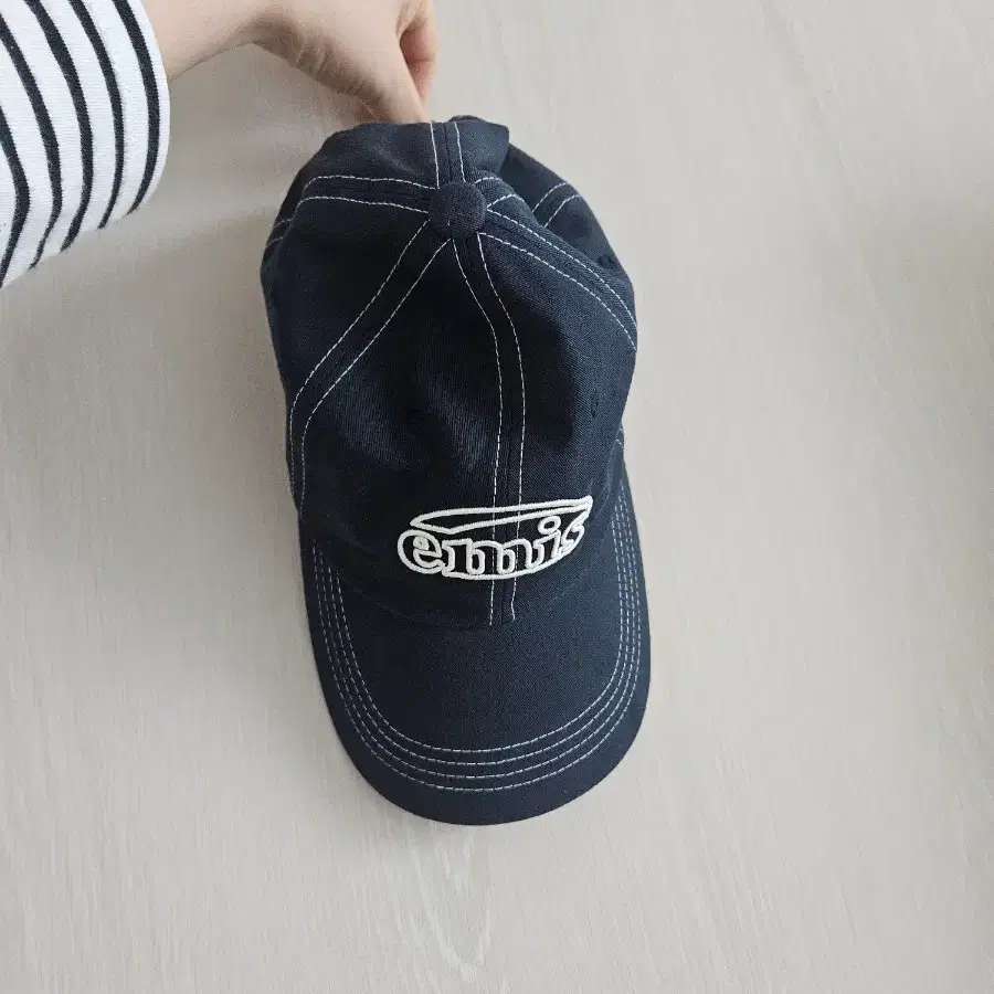 이미스 볼캡 스티치 네이비