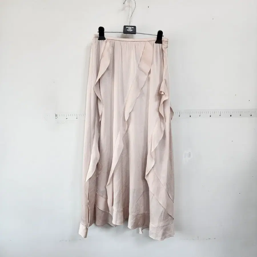 지컷 랩 디자인 롱 스커트