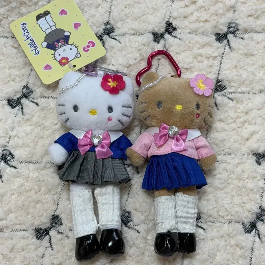 정품 롱다리 키티 인형 키링