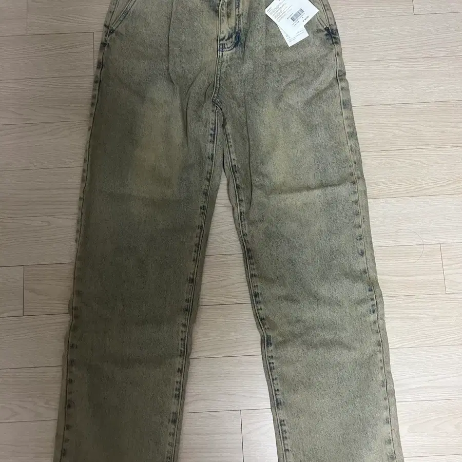 비슬로우 샌드워시드 원턱데님 30size