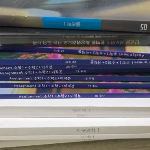 스2 어싸 16~22주차, 러쉬 스팀팩 5권, 볼텍스 물리 지구 미적분, 이동준 업텐션 수2