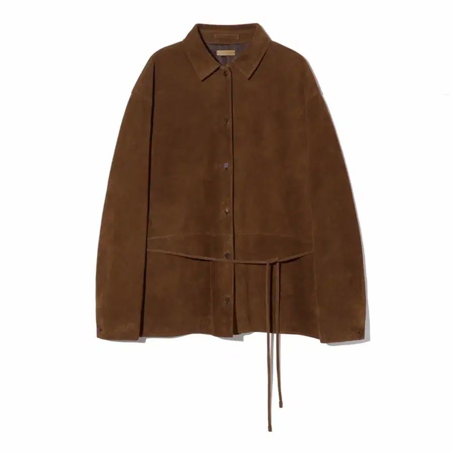 le17septembre margate suede leather jacket brown