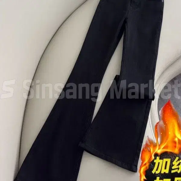 [빠른발송] 렌치블랙진 길이3가지 일반 기모 스판 부츠컷 데님팬츠 청바지