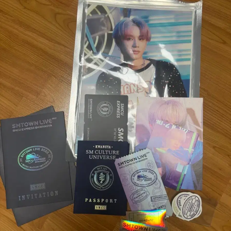 NCT DREAM SMTOWN LIVE Passport 포토카드 세트(정우,광야 여권)
