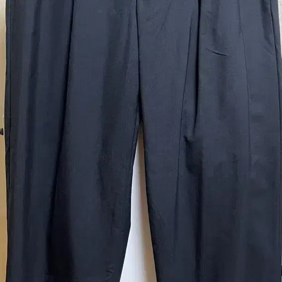 포터리 울 투플리티드 와이드 팬츠 블랙 3 size