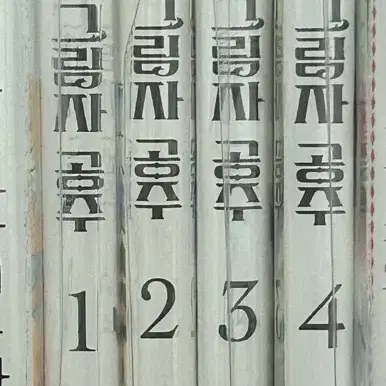 용황의 그림자 공주 1,2,3,4권 일괄 초판 엽서 포함