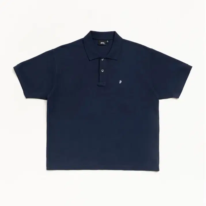 Stussy CLASSIC PIQUE POLO - NAVY / S