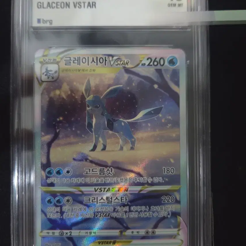 포켓몬 카드 글레이시아 VSTAR 217/172 SAR Brg10 등급
