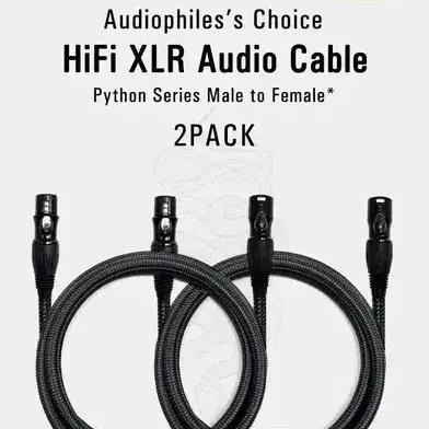 롱곤 HiFi XLR 오디오 스피커 케이블 2m 1쌍