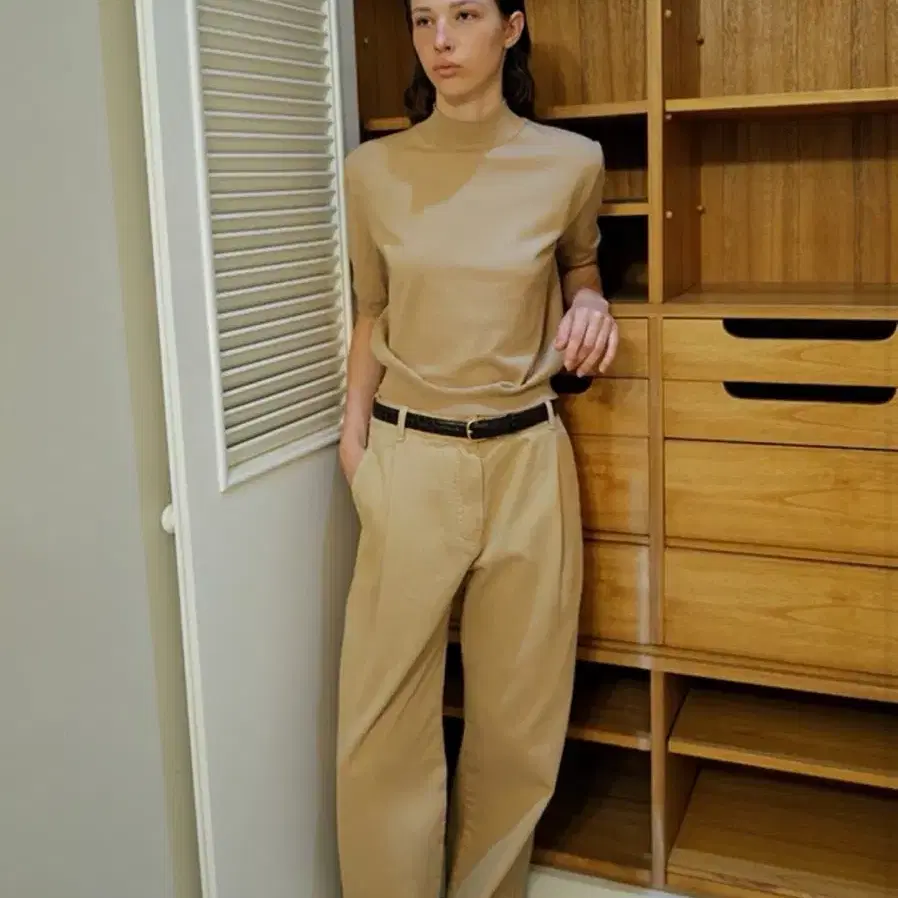 르917 모크넥 니트 MOCKNECK KNIT TOP in SILK