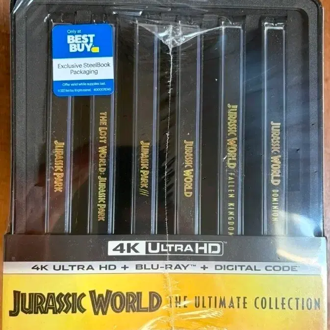 쥬라기 월드 더 얼티밋 컬렉션 4K UHD 블루레이 스틸북 세트 ( 한글자막 )