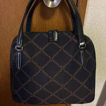 헤이세이 레트로 MOSCHINO 핸드백 하트 자카드 부가티 일요일 한정 가격