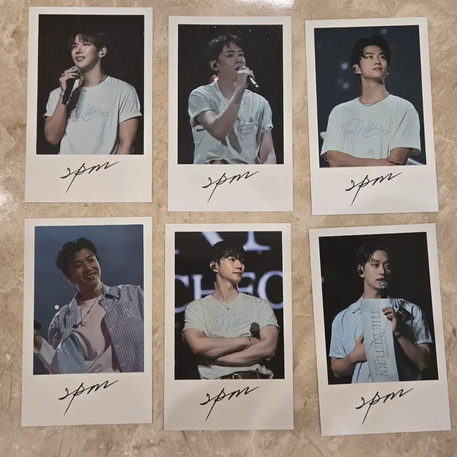 2PM 더리턴 싱어롱 메세지 포카 세트