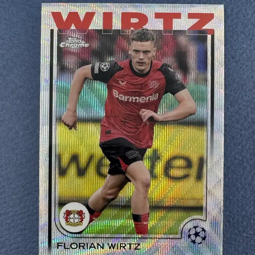 [비르츠] 2024-25 Topps Chrome UEFA 플로리안 비르츠 Wave Refractor #150 Leverkusen