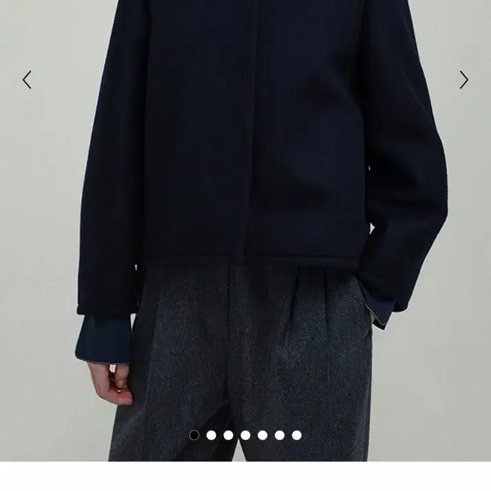 EAAH 이아 IAN SHORT COAT NAVY