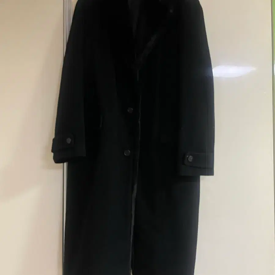 준코코시노 울 앙고라 털 코트 블랙 코트