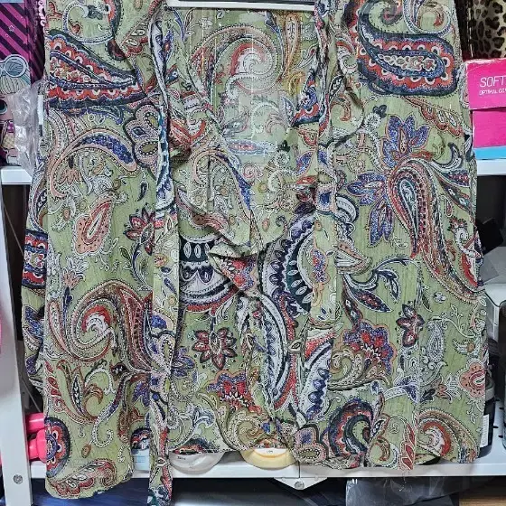 자라 쉬폰 페이즐리 패턴 블라우스