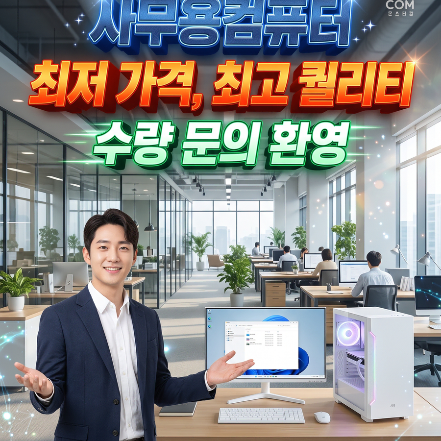 번장 이벤트 사무용 주식 TM 메신저업무 컴퓨터 본체 최저가 판매!