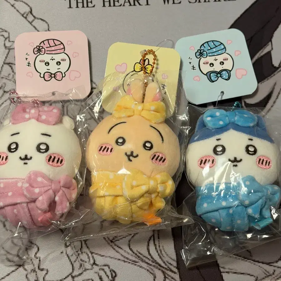 치이카와 포대기(포데기) 마스코트 우사기 하치와레 치이카와 인형 세트