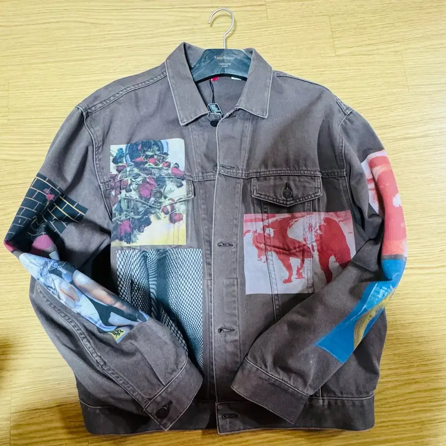 슈프림 x 모리야마 다이도 데님 트러커 자켓 브라운 - 22SS XL