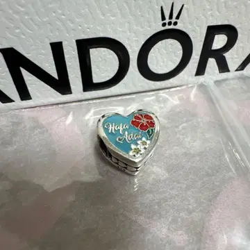 Pandora 괌 한정 하트 참 실버
