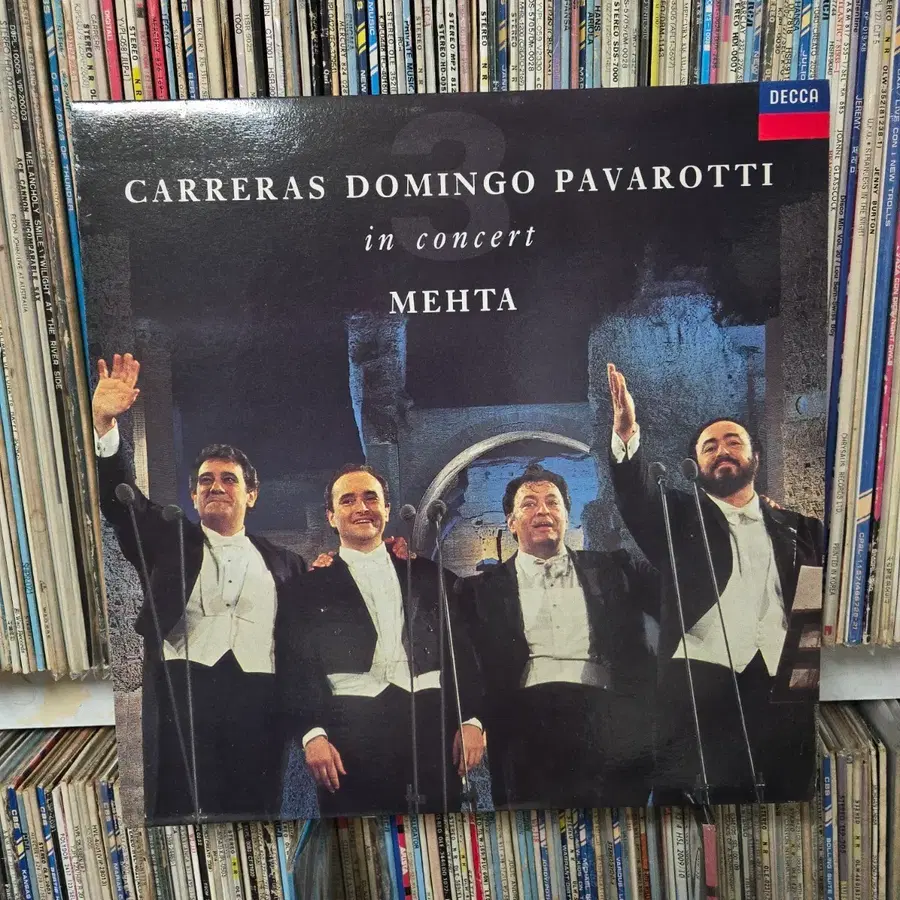카레라스 도밍고 파바로티 인 콘서트 MEHTA DECCA LP판 민트급