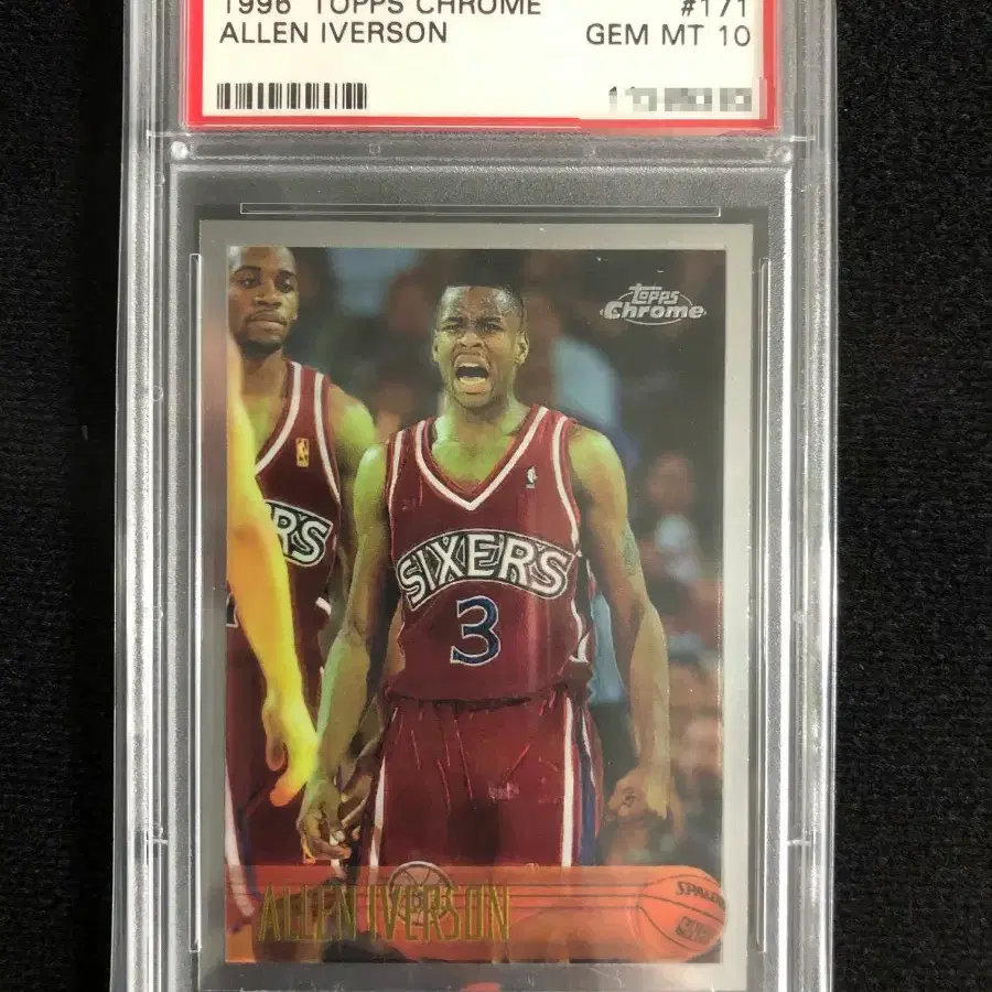 Topps 1996-97 Topps Chrome Allen Iverson Rookie #171 76ers PSA 10