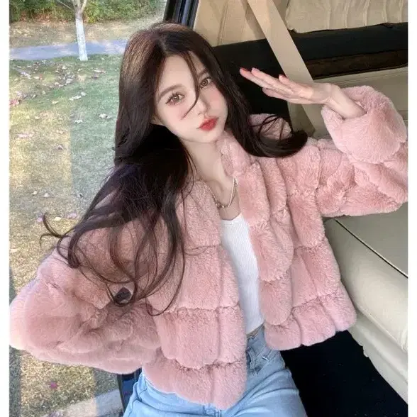 여성 퍼 자켓