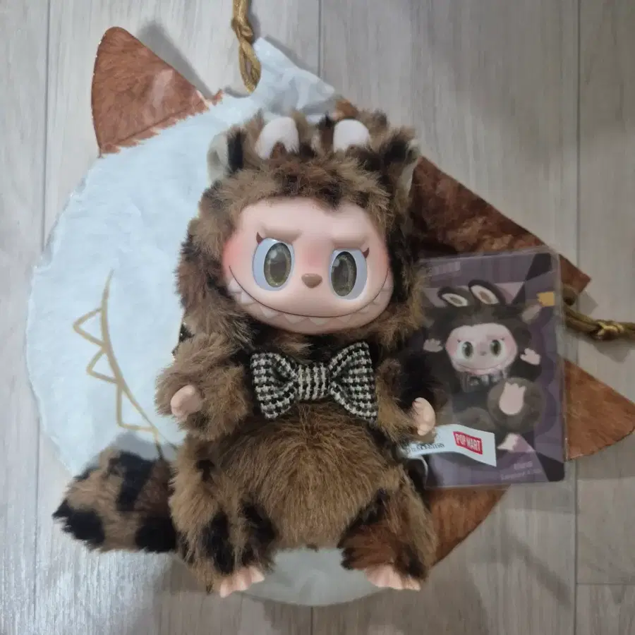 팝마트 라부부 캣 모드 - 레오파드 인형 키링