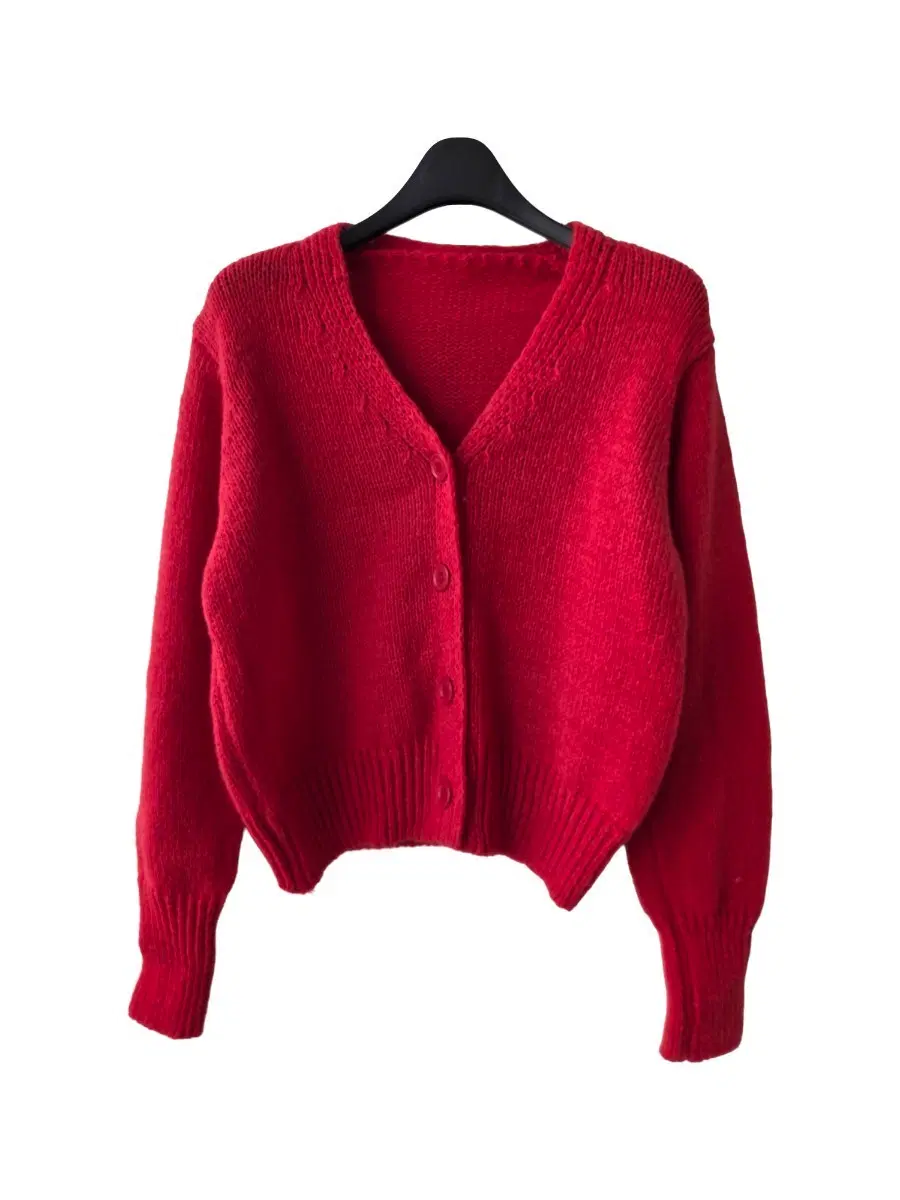 F) Red Knit Cardigan/New product