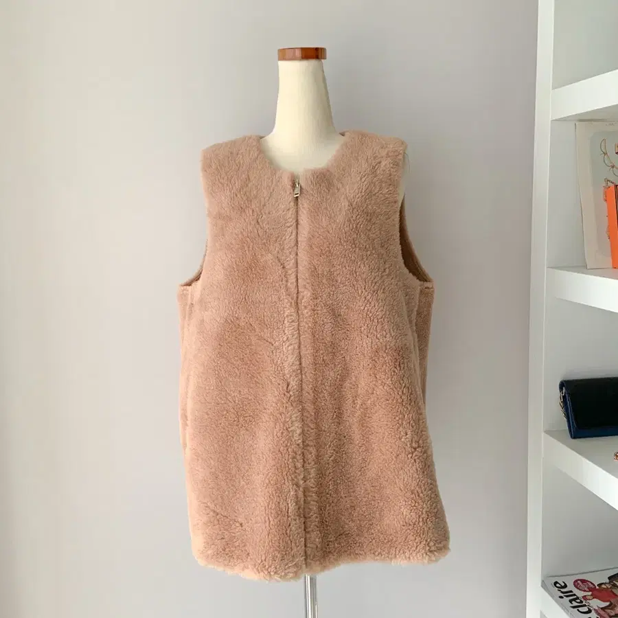 [S] 타하리(TAHARI) 퍼 베스트 털 조끼