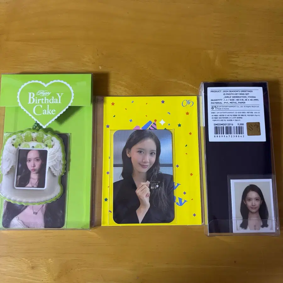 소녀시대 윤아 생일 포카, 시그 키링 일괄 (미개봉)