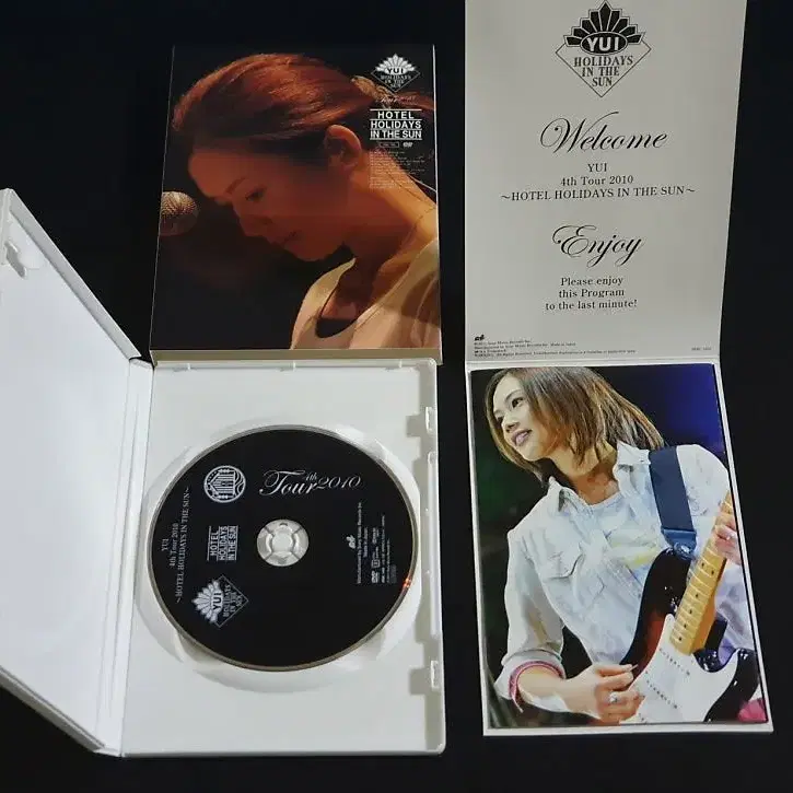 YUI 유이 라이브 영상 HOTEL HOLIDAYS IN THE SUN DVD 한정반 일본 무도관 파이널 공연