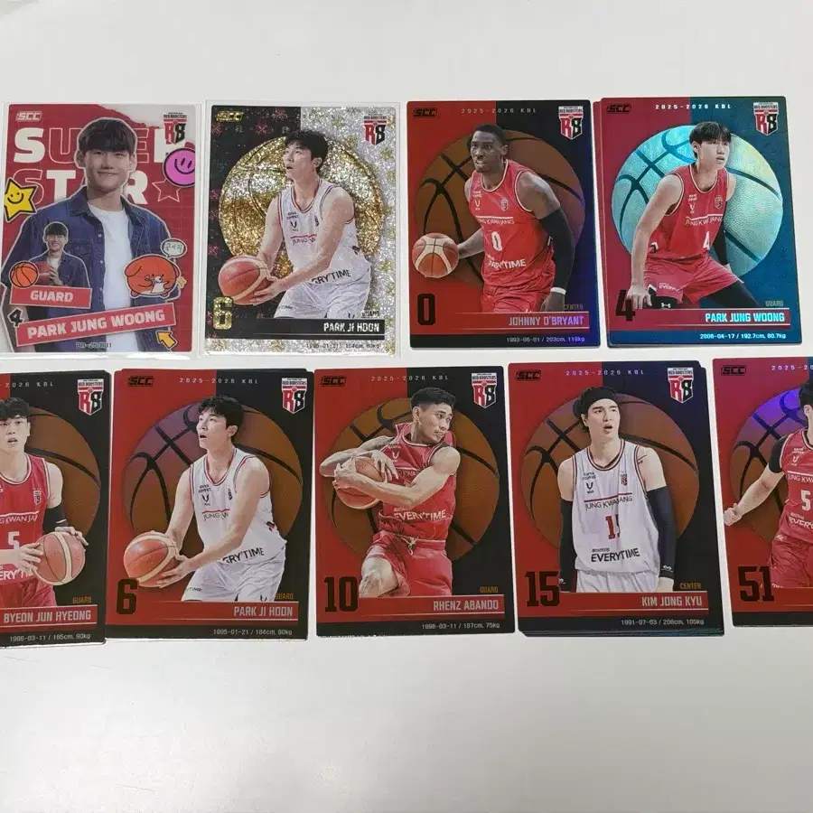 25-26 KBL 카드 안양정관장 노말 아이디 홀로 홀로패러렐(홀패) 슈퍼스타