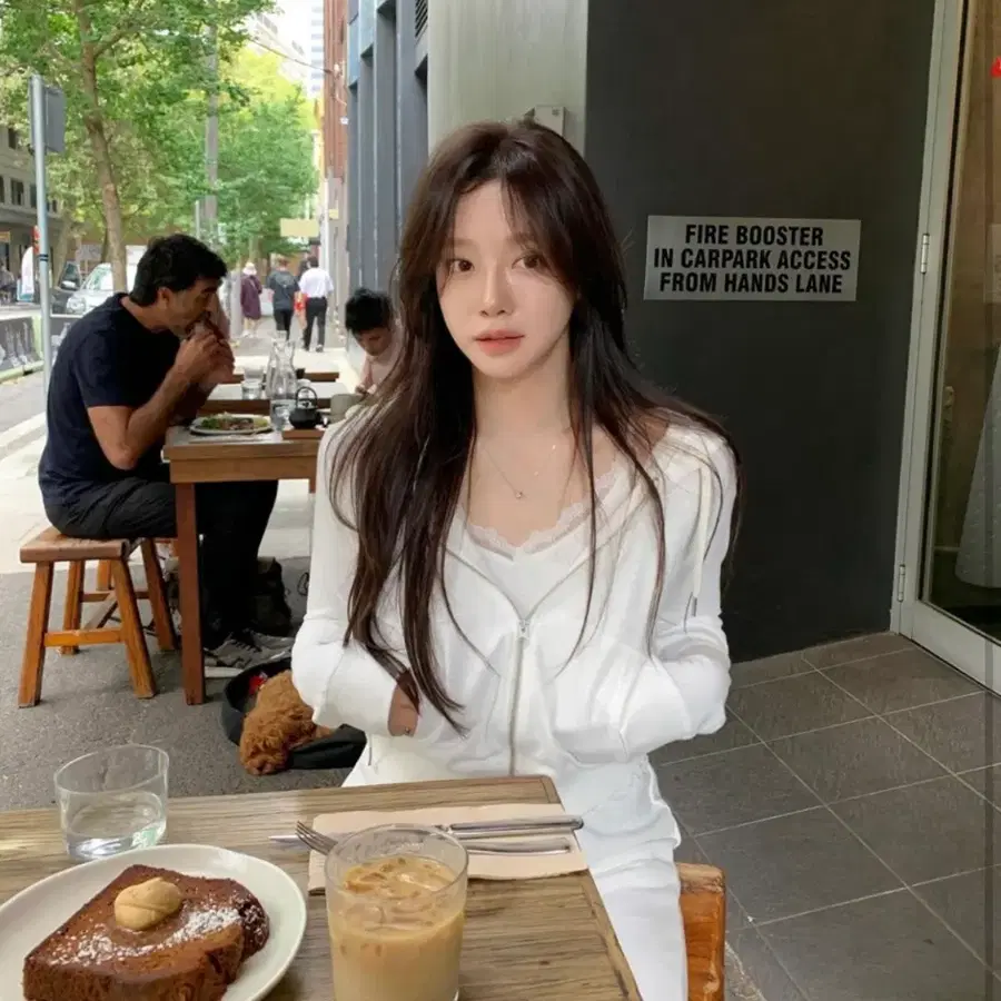 (새상품)leeds 리즈 아이린 집업 후드 간절기 후드집업