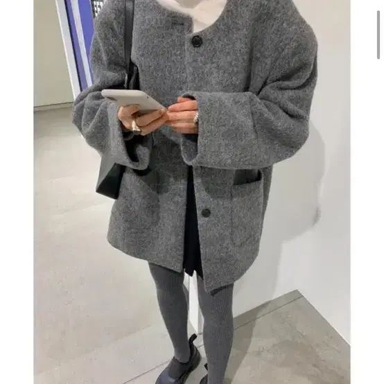 미뉴에트 알파카 울 자켓