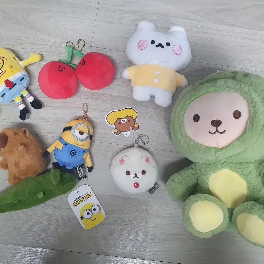 유아 키링 인형 사진 일괄