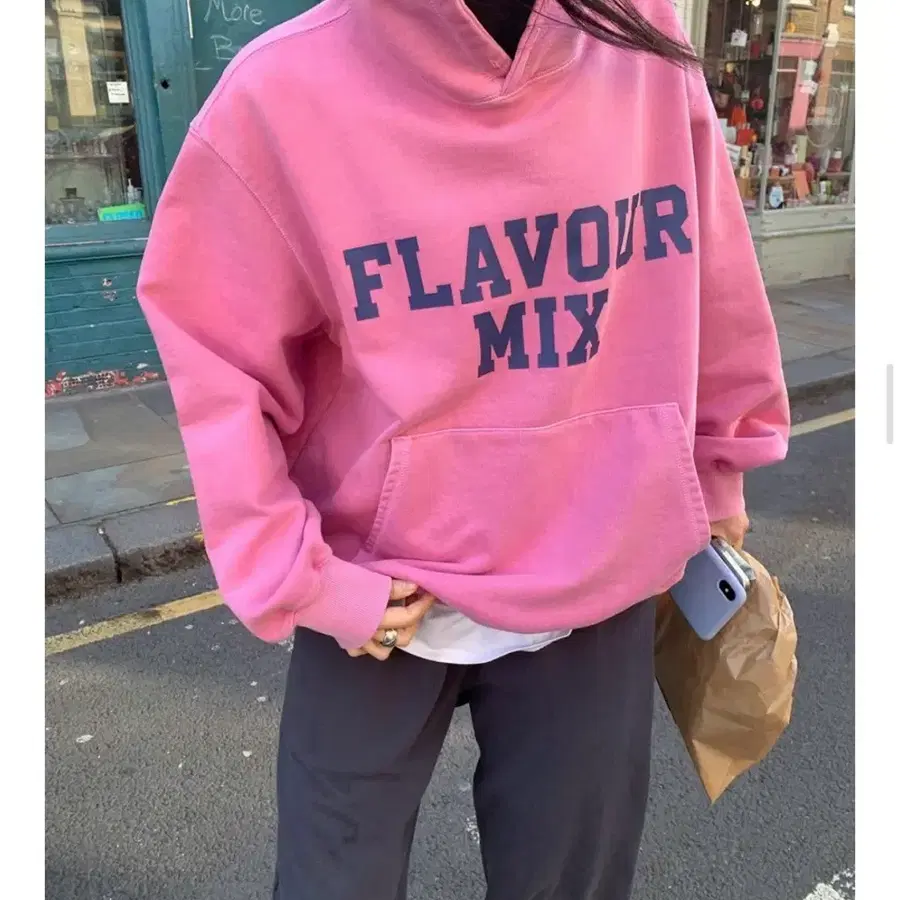 헤이그 a pigment hoodie (pink)