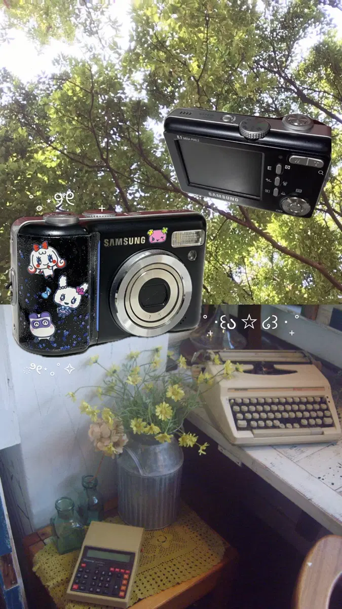 Example O) Samsung Kenox S800 digital camera digicam film camera old camera vintage