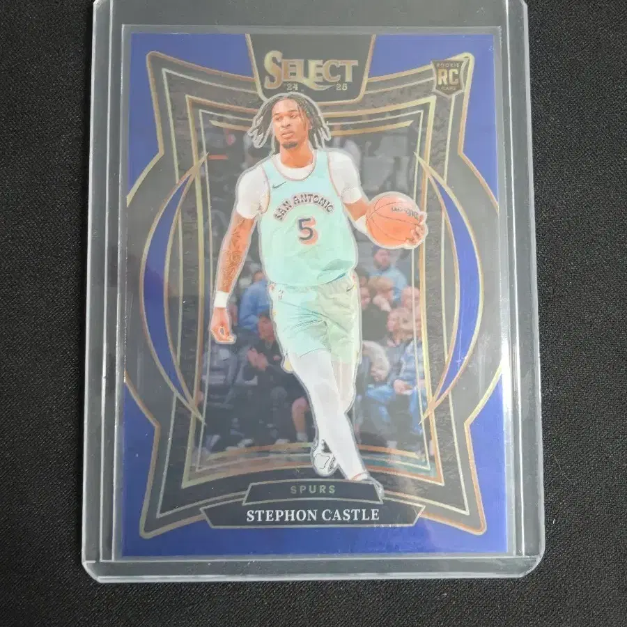 2024-25 Panini Select STEPHON CASTLE #72 CONCOURSE Blue Prizm (RC) Spurs